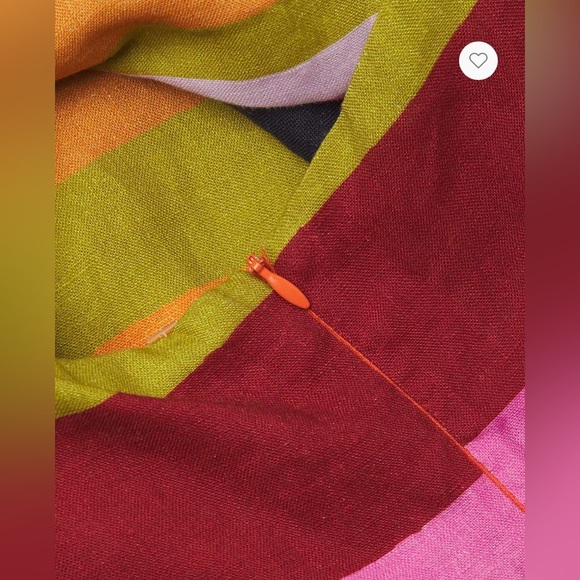 Cala de la Cruz Dress NEW one of a kind, striped linen cut-out dress Retail $525 - Picture 5 of 9